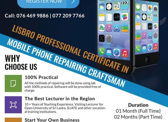 Lisbro Professional Certificate in Mobile Phone Repairing Craftsman