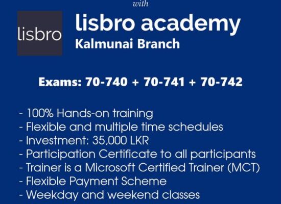 Lisbro Professional Certificate in  Mastering Windows Server 2016